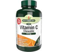 Natures Aid Vitamine C 500 mg à croquer, convient aux végétaliens, 100 comprimés