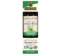 Nature's Answer, Huile Essentielle 100% Pure et Biologique, Basilic Doux, 0,5 fl oz (15 ml)