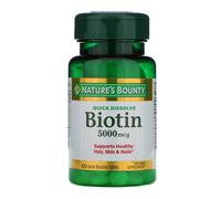 Nature's Bounty, Biotine, 5 000 mcg, 60 Comprimés à Dissolution Rapide