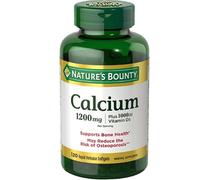 Nature's Bounty, Calcium Plus Vitamine D3, 1 200 mg, 120 softgels à libération rapide (600 mg par softgel)