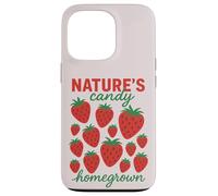 Nature's Candy Fraises maison Fruits mignons Coque pour iPhone 13 Pro
