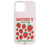 Nature's Candy Fraises maison Fruits mignons Coque pour iPhone 15