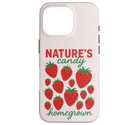 Nature's Candy Fraises maison Fruits mignons Coque pour iPhone 16 Pro