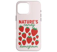 Nature's Candy Fraises maison Fruits mignons Coque pour iPhone 16 Pro Max