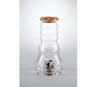 Natures Design Cadus Couvercle en Bois d'olivier avec Pierres précieuses 1,5 l