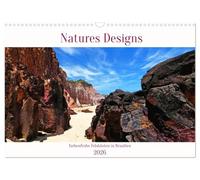 Natures-Designs Calendrier mensuel CALVENDO 2026 format A3 paysage avec côtes rocheuses colorées au Brésil