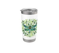 Nature's Elegance Libellule Gobelet isotherme en acier inoxydable double paroi