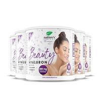 Nature's Finest Beauty Hyaluron, Acide Hyaluronique 200 mg & Collagène Hydrolysé 2500 mg, Vitamine C, Complément Alimentaire Peau, Poudre Goût Citron, 5 x 150 g