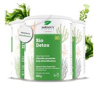 Nature's Finest BIO Detox - Détox Colon avec Chlorelle et Spiruline Bio - Boisson Détox Minceur Riche en Protéines - 375 g pour 75 Jours