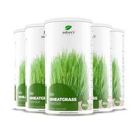 Nature's Finest biologique Poudre d'herbe de blé | Jeune agropyre biologique 100% naturel | Riche source de protéines, de fibres et de chlorophylle | Qualité testée par des tiers