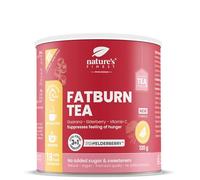 Nature's Finest BurnTea, Thé Instantané Guarana 120 g (Lot de 1) | Thé instantané au guarana, sureau et vitamine C - se dissout sans infusion, arôme fruits des bois, pour matin ou soir