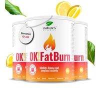 Nature's Finest by Nutrisslim Ok!Fatburn: Bloque les Glucides Sans Gluten pour Hommes et Femmes, L-Carnitine, ID-Alg, L-Tyrosine et Vitamine C