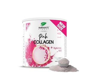 Nature's Finest by Nutrisslim Pink Collagen Latte - Latte Beauté Anti-Âge - Collagène Hydrolysé & Acide Hyaluronique - Ashwagandha & Noix de Coco Vanille - Sans Sucre