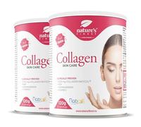 Nature's Finest Collagène Skincare avec Naticol Collagène Marin, MSM et Vitamine C Poudre, Peptides de Collagène Marin Hydrolysé Type 1 - Collagène Cheveux et Pour la Peau