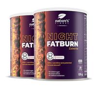 Nature's Finest Morosil Perte de Poids 400 mg - Bruleur de Graisse Puissant Night Fatburn Extreme - L-Carnitine et Extrait de Vin Rouge - Valeriane pour Sommeil - Vegan, 250 g