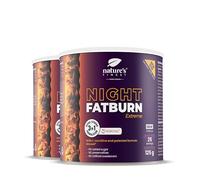 Nature's Finest Night Burn Extreme, Morosil 125 g (Lot de 2) | Boisson du soir avec Morosil breveté 400 mg (orange rouge), L-carnitine, vin rouge et valériane - goût orange, stévia
