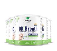 Nature's Finest OK!Breath - Complément Haleine Fraîche 6-en-1, Combat la Mauvaise Haleine, Support Digestif avec DigeZyme - Pour Adultes
