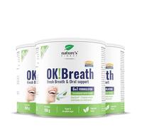 Nature's Finest OK!Breath - Complément Haleine Fraîche 6-en-1, Combat la Mauvaise Haleine, Support Digestif avec DigeZyme - Pour Adultes