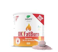 Nature's Finest OK!FatBurn, ID-alG™ Breveté & L-Carnitine, Coupe-Faim & Brûleur de Graisses, Bloqueur de Glucides, Vitamine C, Poudre, Goût Citron, 150 g