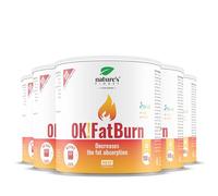 Nature's Finest OK!FatBurn, ID-alG™ Breveté & L-Carnitine, Coupe-Faim & Brûleur de Graisses, Bloqueur de Glucides, Vitamine C, Poudre, Goût Citron