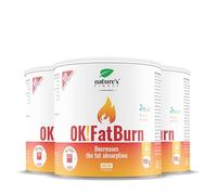 Nature's Finest OK!FatBurn, ID-alG™ Breveté & L-Carnitine, Coupe-Faim & Brûleur de Graisses, Bloqueur de Glucides, Vitamine C, Poudre, Goût Citron