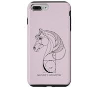 Nature's Geometry Cheval géométrique Ligne Art Design Coque pour iPhone 7 Plus/8 Plus