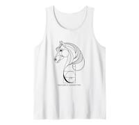 Nature's Geometry Cheval géométrique Ligne Art Design Débardeur