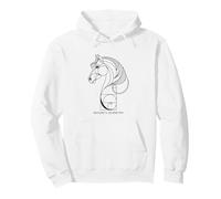 Nature's Geometry Cheval géométrique Ligne Art Design Sweat à Capuche