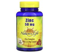 Nature's Life, Zinc, 50 mg, 250 Comprimés
