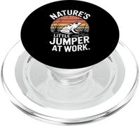Natures Little Jumper at Work Vintage Grenouille Coucher de Soleil Scène PopSockets PopGrip pour MagSafe