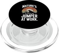 Natures Little Jumper at Work Vintage Grenouille Coucher de Soleil Scène PopSockets PopGrip pour MagSafe