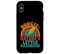 Natures Little Rainbow Perruche Coque pour iPhone X/XS