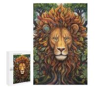 Nature's Majesty Lion Art Print Puzzle 1000 Pièces Educa Jouet en Bois Cadeau Unique Décoration Intérieure Jeu Éducatif Challenge Toy Adultes Et Enfants À Partir De 14 Ans 1000 PCS