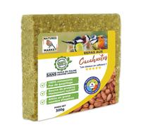 NATURE'S MARKET-Graisse végétale pour oiseau Natures market Repas aux cacahuètes - 300 g