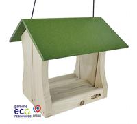 NATURE'S MARKET-Mangeoire pour oiseaux en épicéa coloris vert eco-ressourcée suspendue Natures Market Miam - 19 x 20 x 20 cm