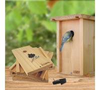 NATURE'S MARKET-Nichoir à monter en bois douglas Natures Market trou 28 mm - 17 x 21 x 22,5 cm