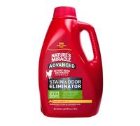 Nature's Miracle Éliminateur avancé de taches et d'odeurs, formule enzymatique pour les dégâts difficiles des animaux de compagnie, parfum citron ensoleillé, 3,8 l