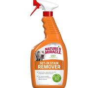 Nature’s Miracle Set-In Stain Remover - Solution en Spray conçue pour les taches et les odeurs de chien profondément incrustées - Formule à l’Oxygène Actif - Multi-surfaces - Parfum Orange - 709 ml