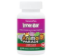 Natures Plus Animal Parade Children's àƒ croquer Inner Ear Support with K12 probiotics - Natural Cherry Flavour , 90