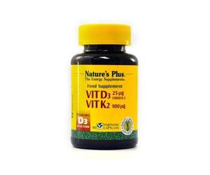 Nature's Plus Vitamine D3 K2 1000 Ui 90caps