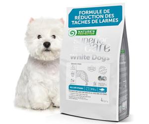 Nature's Protection Superior Care Aliment Chien, Poisson Blanc 4 kg | Anti-traces de larmes, pelage blanc éclatant, Grandes croquettes, Pelages blancs/clairs, Toutes races, Chiots et adultes