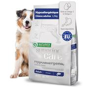 Nature's Protection Superior Care Croquettes Chien Adulte Sensible à Poils Blancs - Nourriture pour Chiens au Saumon - Omégas 3 et 6 - Digestion Douce et Beau Pelage (1,5 kg)