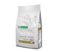 Nature's Protection Superior Care Lot de 4 kg de pelage blanc pour chiens d'agneau, adultes et petites races