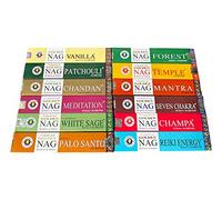 Nature's Spirit Golden Nag Champa-Vijayshree Lot de 12 boîtes de bâtonnets d'encens de qualité supérieure