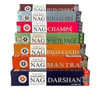 Nature's Spirit Golden Nag Champa-Vijayshree Lot de 7 boîtes d'encens de qualité supérieure