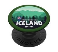 Nature's Symphony: Iceland Edition Icelandic Voyage extérieur PopSockets PopGrip Adhésif