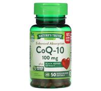 Nature's Truth, CoQ-10, Absorption Améliorée, 100 mg, 50 Softgels à Libération Rapide