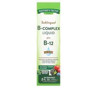 Nature's Truth, Vitamines, Complexe B Sublingual Liquide Plus B-12, Baie Naturelle, 2 fl oz (59 ml)