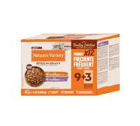 Nature's Variety Bouchées en Sauce, Nourriture Humide pour Chats Variété de viandes : 48 sachets de 85 g