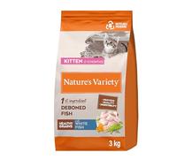 Nature's Variety Healthy Grains - Croquettes pour Chaton/Kitten - Poisson Blanc - 3kg